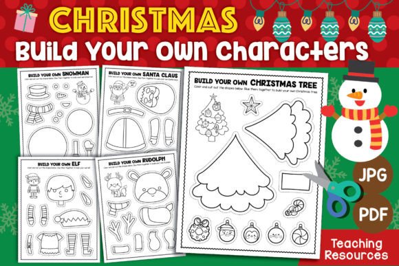 Build Your Own Christmas Characters: A Festive Design Activity