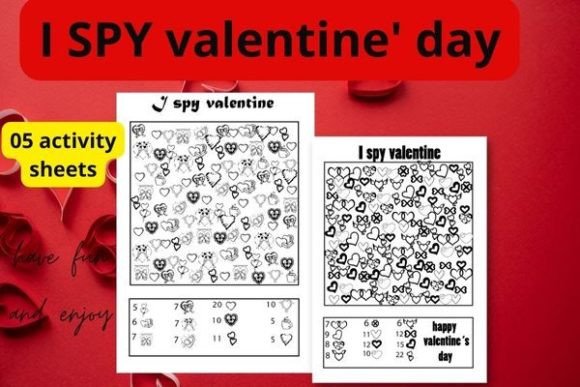 Creative I Spy Valentine's Day Activity Sheets for Visual Engagement