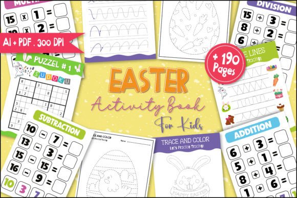 Easter Activity Book for Kids, KDP