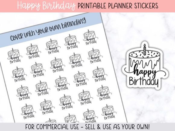 Elevate Your Creative Projects with Happy Birthday Planner Stickers