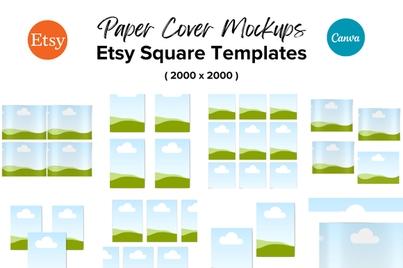 Mastering Etsy Visuals with 30 Paper Cover Mockups