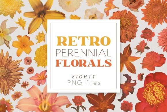 Retro Perennial Vintage Floral PNGs: A Design Deep Dive