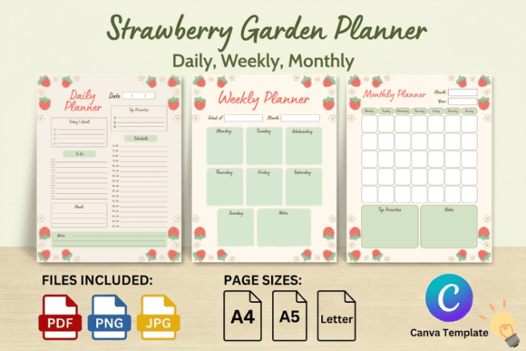 Strawberry Garden Planner Set: A Fresh Take on Organization