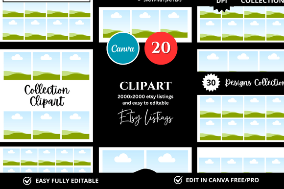 Transform Your Etsy Shop with 20 Clipart Etsy Mockup