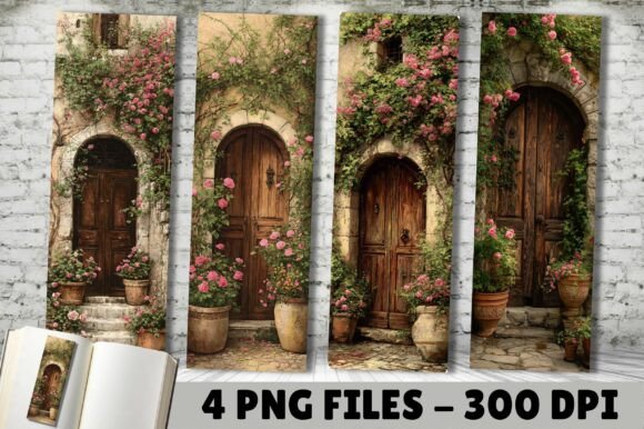 Vintage Rose Garden Wooden Door Bookmark: A Designer's Guide to Romantic Nostalgia